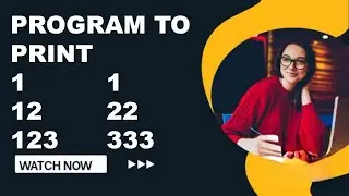 Number pattern in C | Pattern program | Simple Number Pattern |