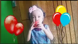 Bermain balon warna-warni seru/belajar mengenal warna dengan balon/Alifa comel