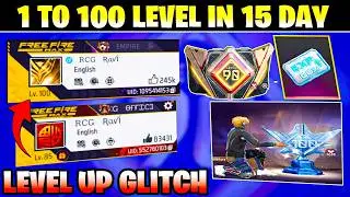 I FOUND 100 LEVEL GLITCH 🤯 FREE FIRE LEVEL UP