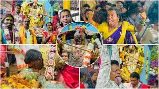 Falaknuma Kalika Mata బంగారు చీరలో దగ-ధగ మెరిసిపొతున్న Amma | Falaknuma Kalika mata గుడి Bonalu 