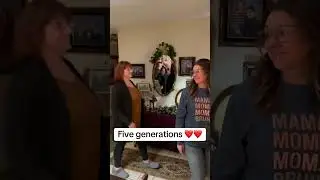 I have been blessed to be part of another 5 generations ❤️❤️ #family #5generations #momlife