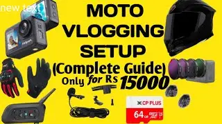 How to Start Moto Vlogging (Cheap & Easy Setup!)