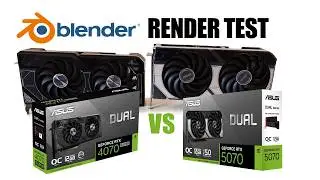 RTX 5070 vs RTX 4070: Blender 3D Render Test