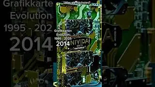Grafikkarten Evolution 1995 bis heute #grafikkarte #gpu #nvidia #evolution #zeitraffer #ai