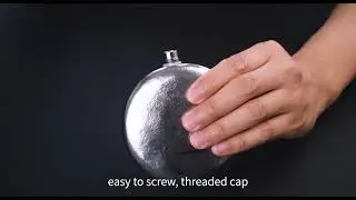 Titaner Pure Titanium Portable Ultralight Round Hip Flask
