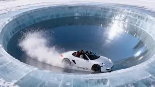 Porsche 718 Ice Pit Challenge – Can It Escape?