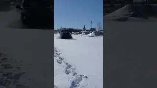 IN The SNOW GMC Sierra AT4 Off-roading #shorts