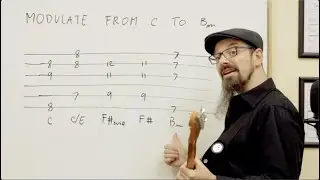 C Major to B Minor - One Minute Modulation [Music Theory]