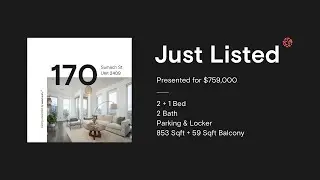 170 Sumach St Suite #2409 | Just Listed