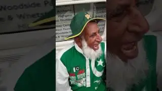 Chacha Cricket and fans celebrating Pakistan CT 17