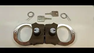 Peerless Model 801 High Security BOA Medeco dunkelgruen Handcuffs High Security Handschellen Fessel