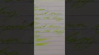 Diamine   Light Green Fountain Pen Ink #60SecondReview #fountainpenink #fountainpens #60SecondReview