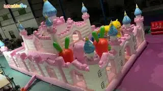 pink bounce house china factory