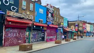 Camden market to Camden station | Ever seen it so empty ? [ Nov 2020 ]