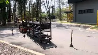 Estacionamento em vagas laterais com o rebocador 