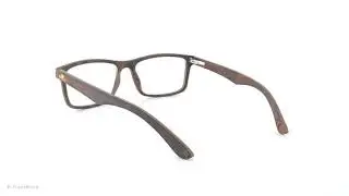 Wood Eyeglasses By Prosawood 360 video - Model Fox - Walnut Burl