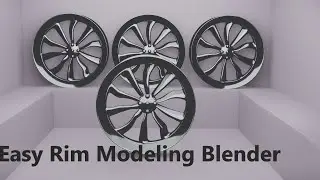 How to make rim model in blender #sktutorials