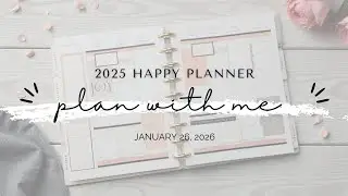 2026 Happy Planner | Plan with Me | Weekly Layout January 26, 2026 | Checklist Layout