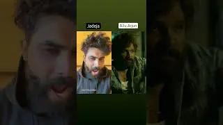 Pushpa Pushpa raj, viral scene duet between Jadeja and Allu Arjun #pushpa  #short