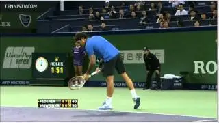 2012 Shanghai Rolex Masters 3R R. Federer v S. Wawrinka set3