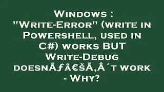 Windows : 