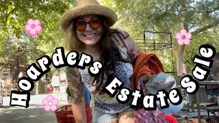 THRIFT WITH ME ✿ hoarders estate sale & gold at the thrift