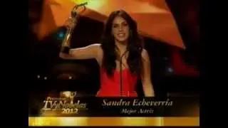 Sandra Echeverría - Mejor Actriz - Premios TVyNovelas 2012