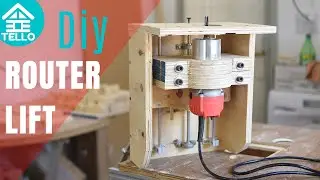 Homemade ROUTER LIFT diy sollevamento per BANCO FRESA fai da te