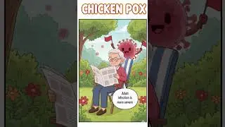 Chickenpox Virus Explained in 45 Seconds!  #AnimationShort #VaricellaZosterVirus #pregnancyrisks