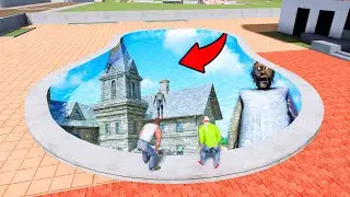 Jack and Franklin Found Secret Door To Granny House in INDIAN BIKES DRIVING 3D |
