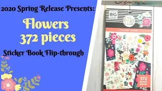 FLOWERS Sticker Book Flip-through | The Happy Planner | Southern Tee Time