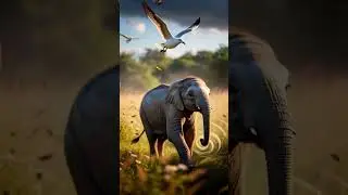 Heroic Rescue Team Saves Baby Elephant from GIANT Giant Lion Attack 🐾 #shorts #AnimalRescue