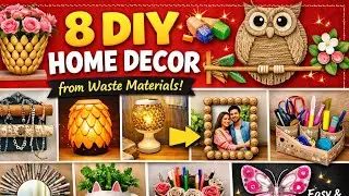 DIY Create AMAZING Home Decor From WASTE Materials Like Pistachio Shells 