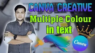Multiple Colour in text || Canva Creative || Canva Designer || Double layer Colour text in Canva ||