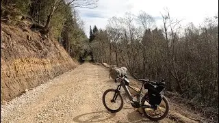 Wild bike camping. Outdoor cooking on Firebox. Sleeping in Hennessy hammock. Steam and diesel trains