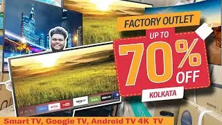 🔥 Factory Outlet TV in Kolkata | Up to 70% OFF on Smart TV, 4K | Google TV, Android TV 32