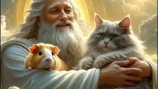 A God Like Figure With Cute Animal Companions Exists