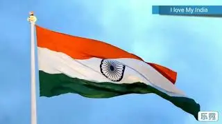 Jana Gana Mana - National Anthem Indian Flag Waving independence day - proudToBeIndian 🇮🇳&hearts;🇮🇳