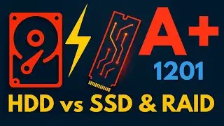 CompTIA A+ Last-Minute: HDD vs SSD & RAID Explained!