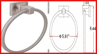 Great product -  Design House 539163 Millbridge Wall-Mounted Towel Ring for Bathroom, Satin Nickel