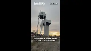 Central Iowa city removes 170-foot-tall water tower