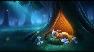 3 HOURS Deep Sleep Lullaby 🌲 Enchanted Forest Night, Calm Nature Sounds & Soothing Piano for Babies