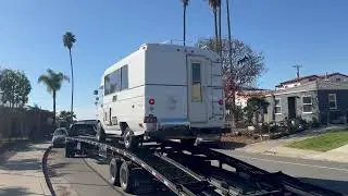 1972 Chevrolet Balboa being driven onto tow truck