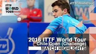 2016 Chile Open Highlights: Juan Lamadrid vs Francisco Sanchi (Qual)