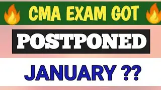 BREAKING NEWS | CMA EXAM POSTPONED | INTER FINAL