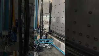 The process of making double-glazed glass. #fyp #construction #facade #window