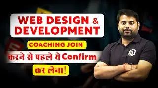 Best Coaching For Web Design & web Development Career | Live Project, Internship & Agency Training |