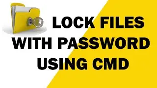 🔴 How to lock files 🔑  with password in Windows using CMD
