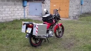 Мотоцикл YAMAHA YBR 125 с боковыми кофрами Alpos