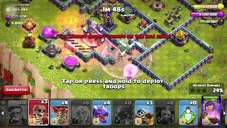 How to easily 3 star the painter queen challenge with first attack clash of clans.